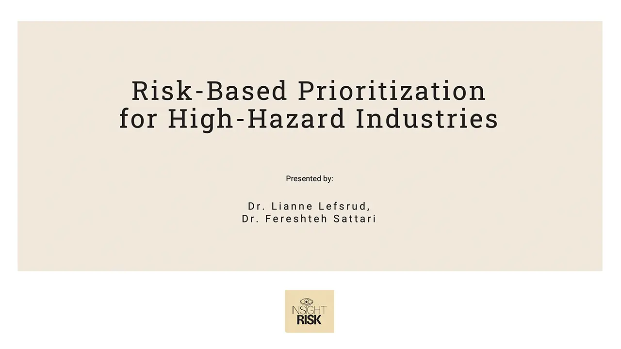 Insight Risk Presentation